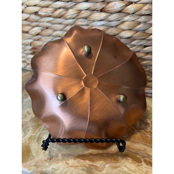 Copper Lilly pad  Dish - Picture 5 of 5